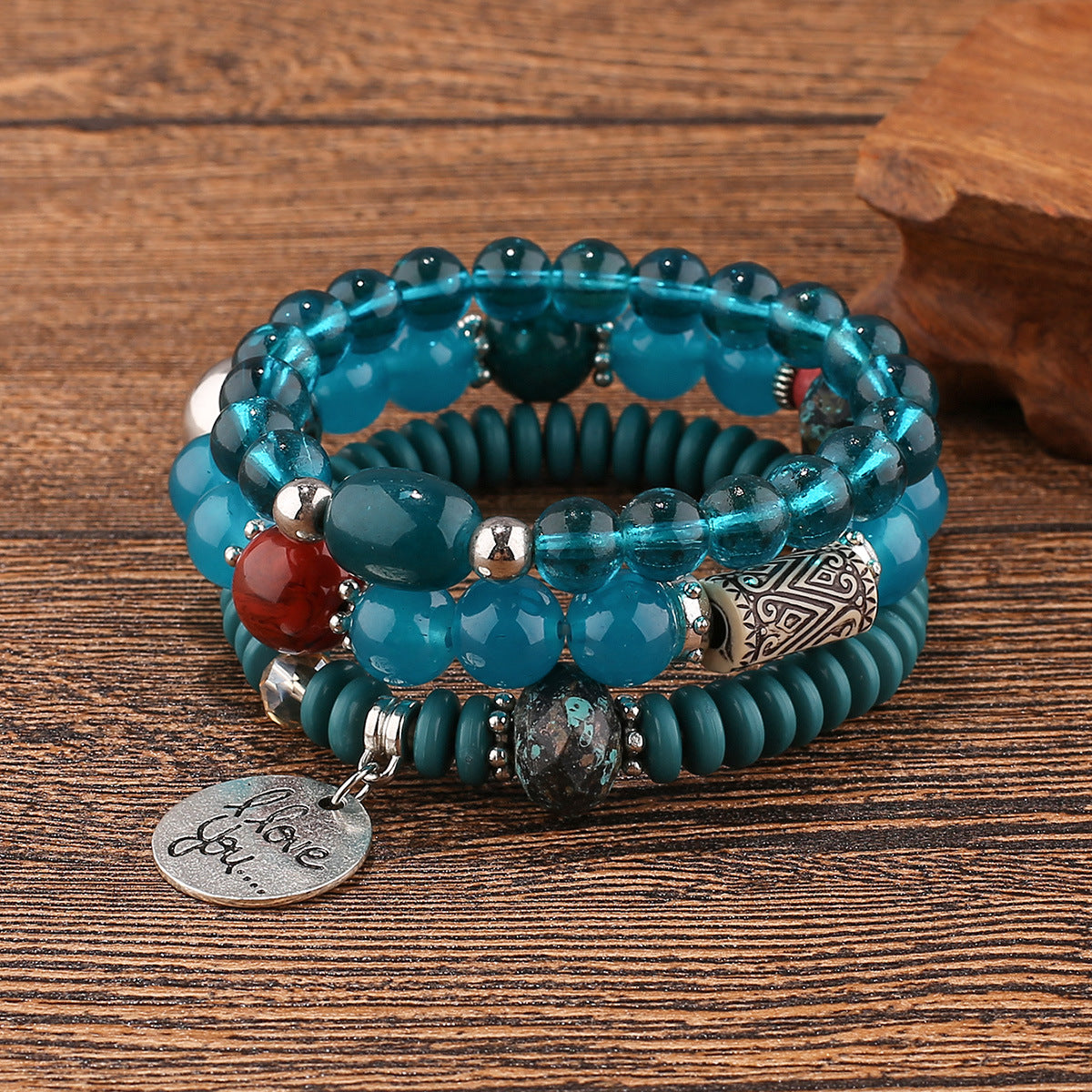 Bohemian temperament bracelet multi-layered bracelet fashion personalized pendant elastic bracelet