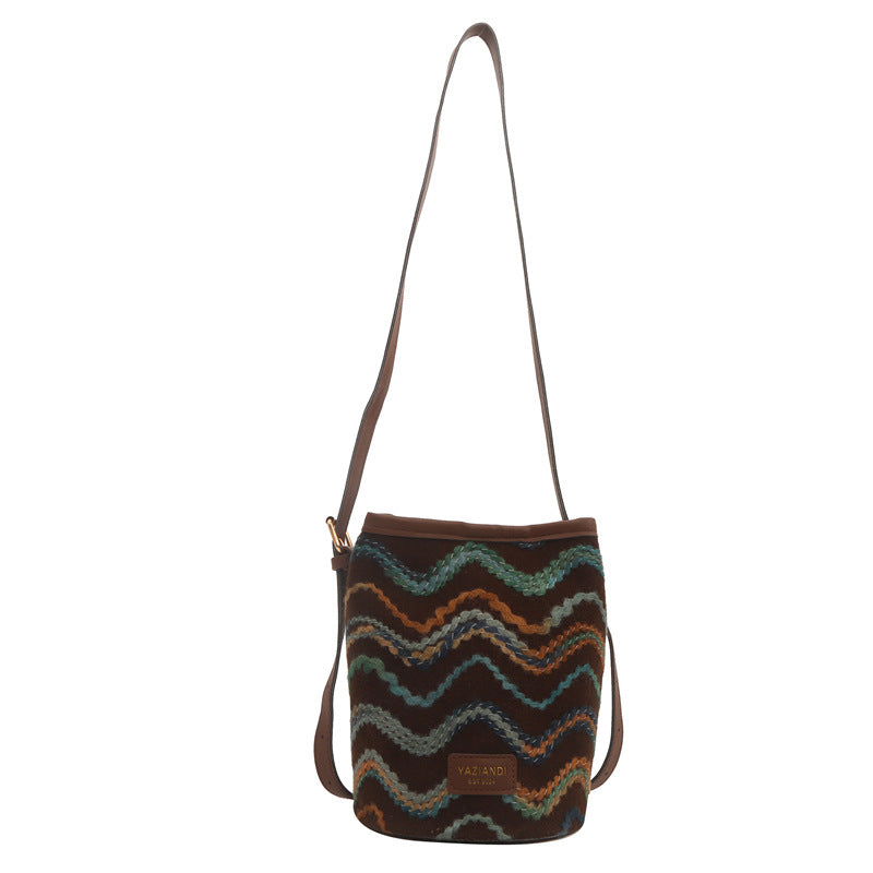 Travel bag ethnic characteristics crossbody bag bucket bag