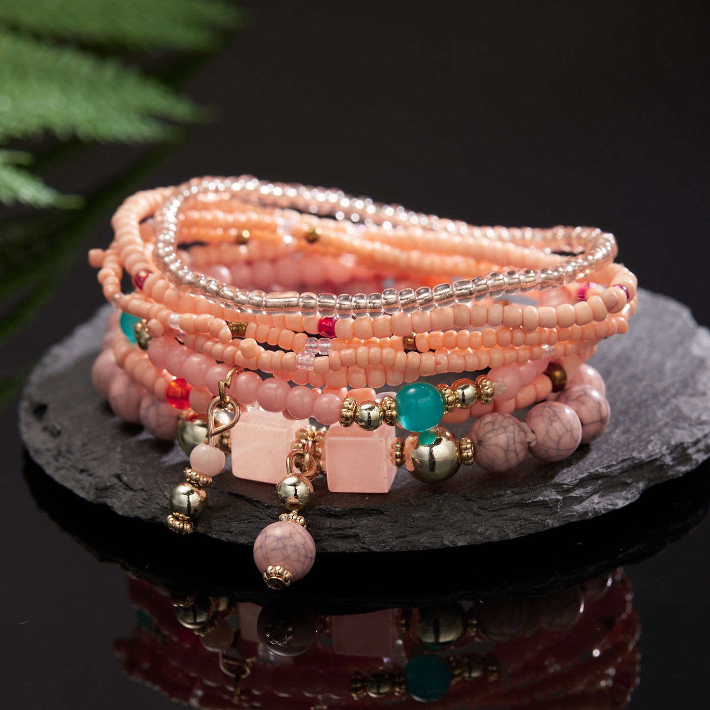 Multi-layered bracelets, personalized and versatile handmade bohemian bracelets