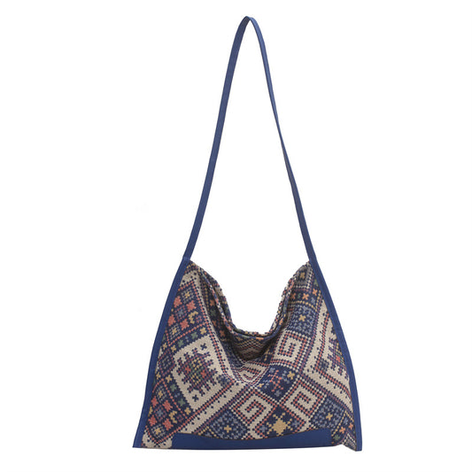 Shoulder bag, summer ethnic dress bag, shoulder bag, lightweight large capacity bag