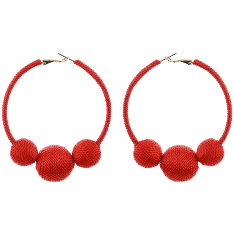 Ethnic style New Year earrings, Chinese style festival performance clothing accessories