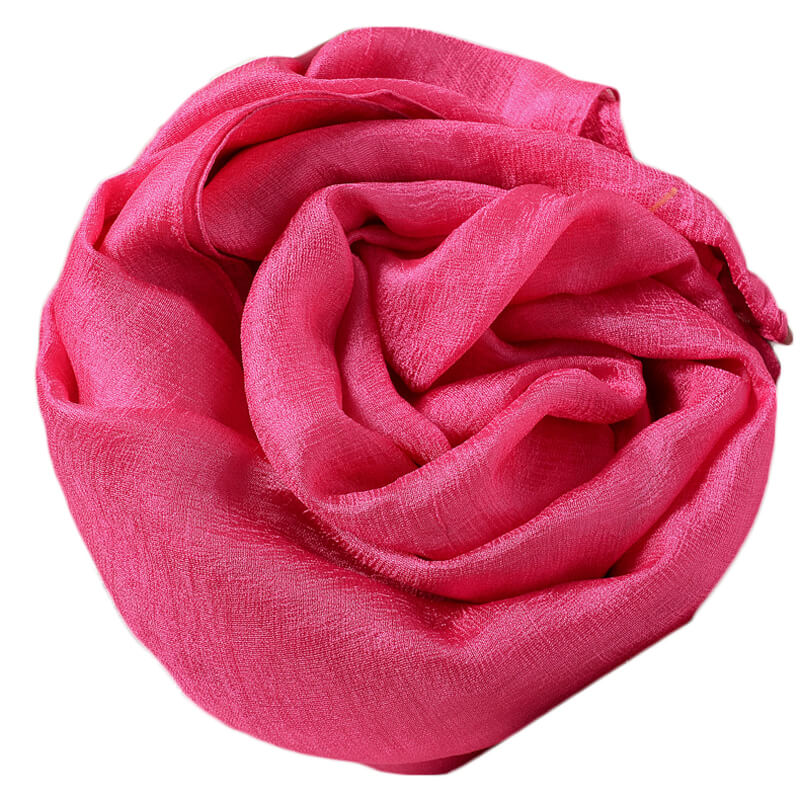 Silk scarf summer thin versatile sun protection solid color gauze scarf shawl outer scarf