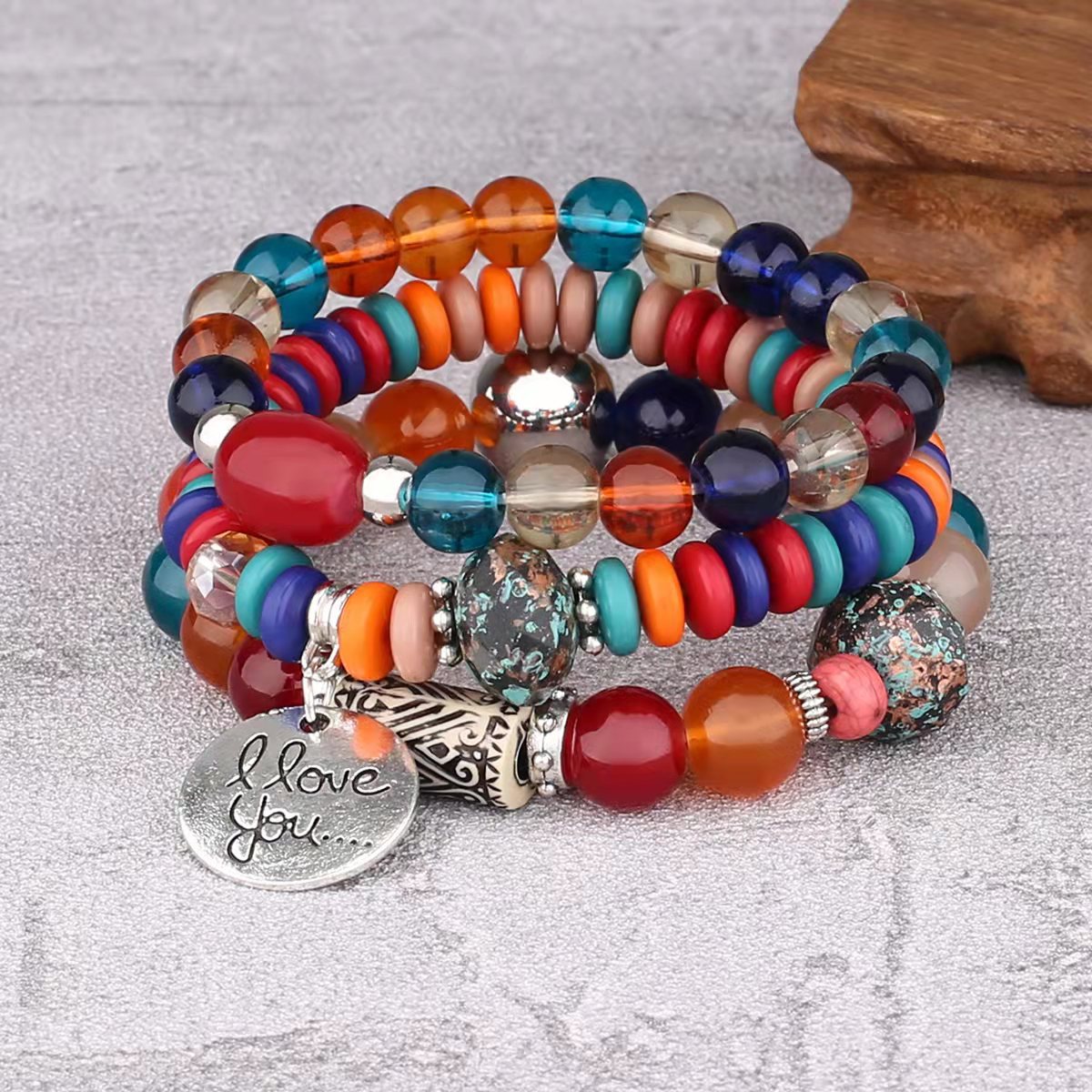 Bohemian temperament bracelet multi-layered bracelet fashion personalized pendant elastic bracelet