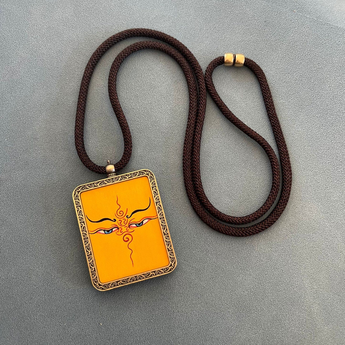 Five-way God of Wealth Thangka Pendant Amulet Necklace Yellow God of Wealth Black God of Wealth Gawu Box Life Year Guardian Buddha Amulet